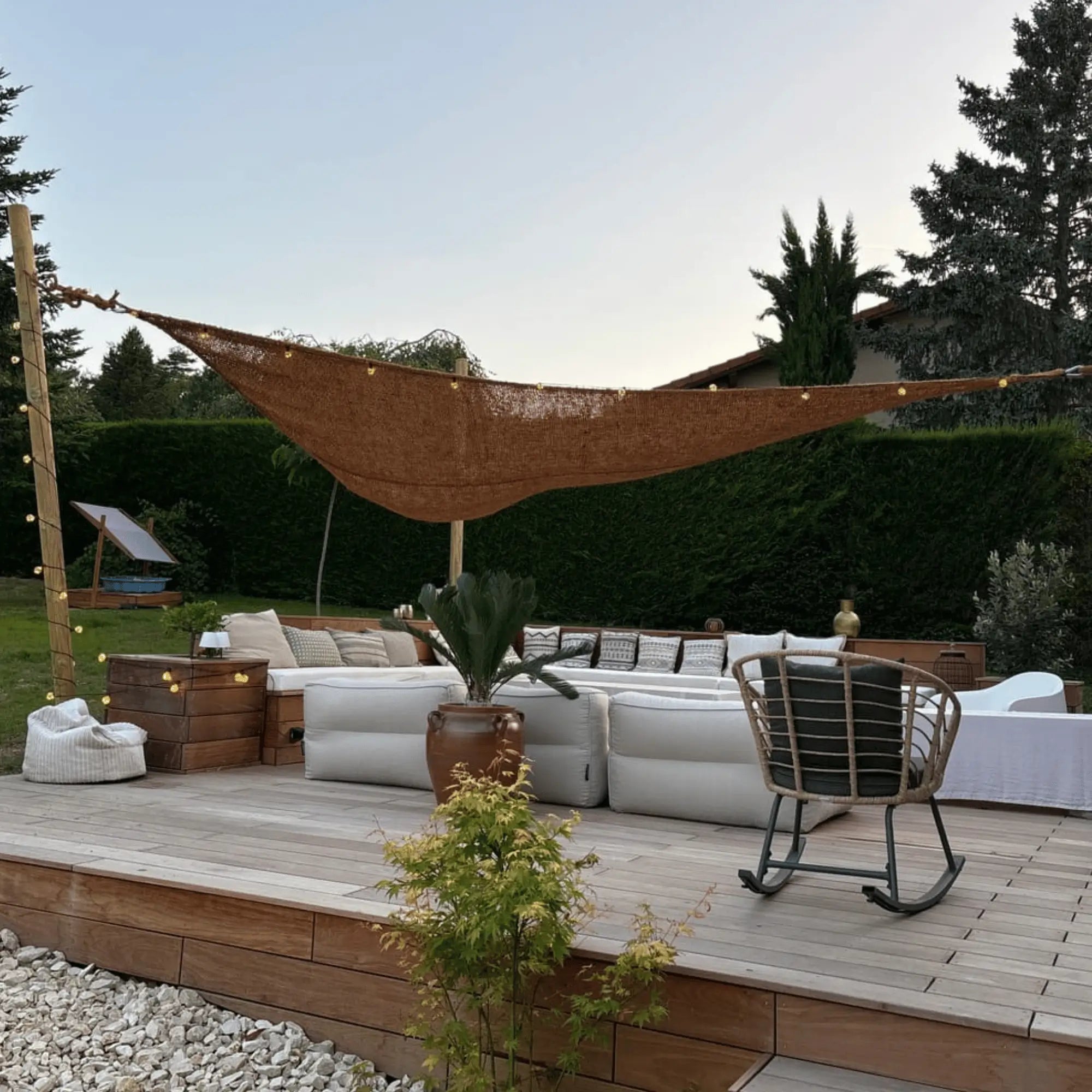 Filet de camouflage en fibre de coco