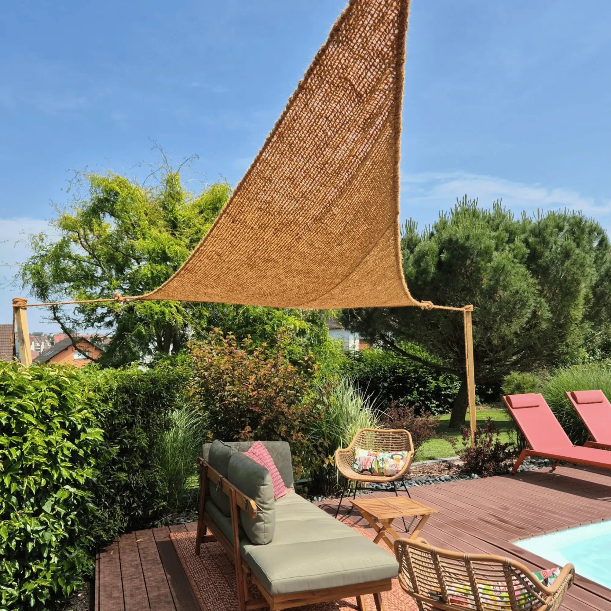 Filet de camouflage en fibre de coco