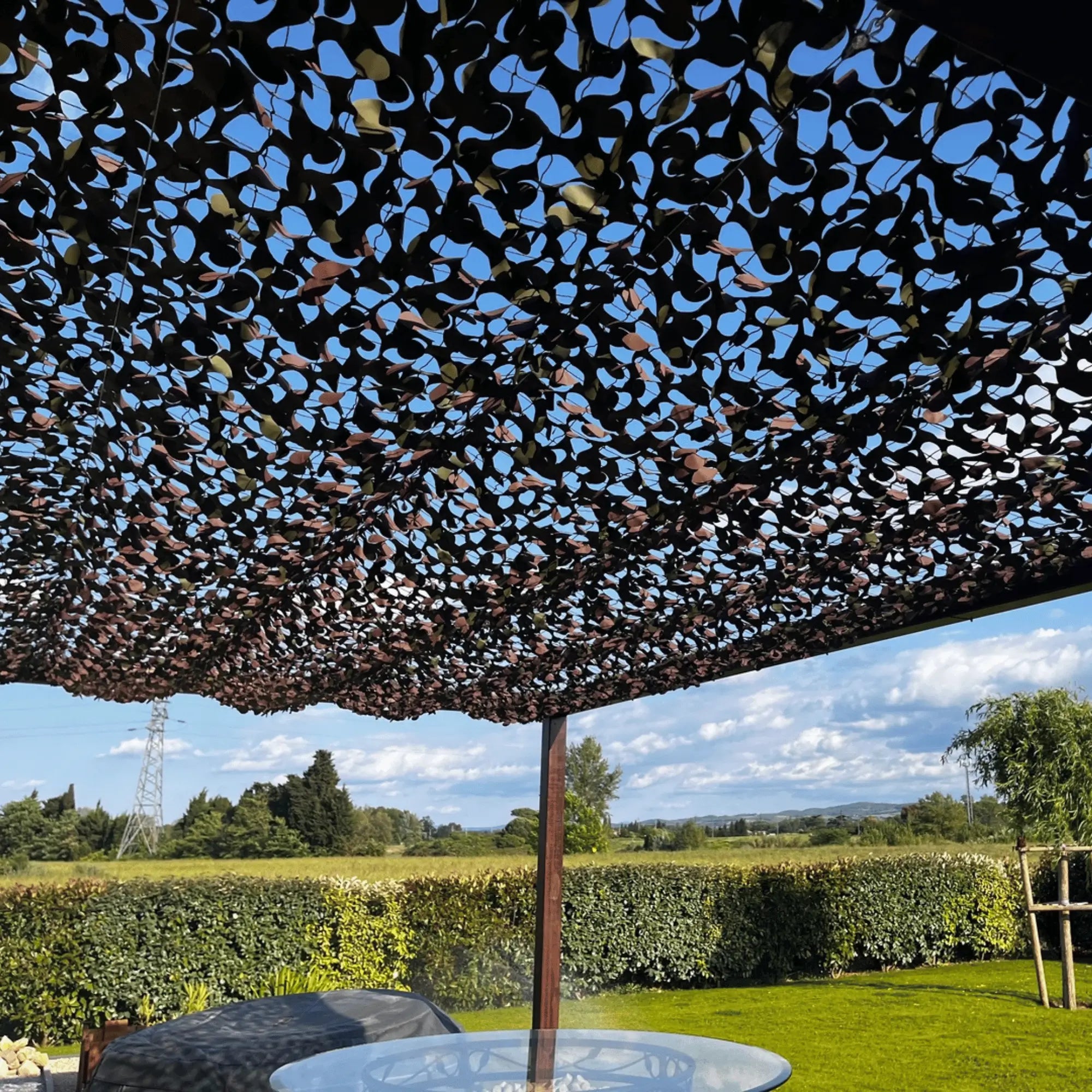 toile d'ombrage camouflage militaire