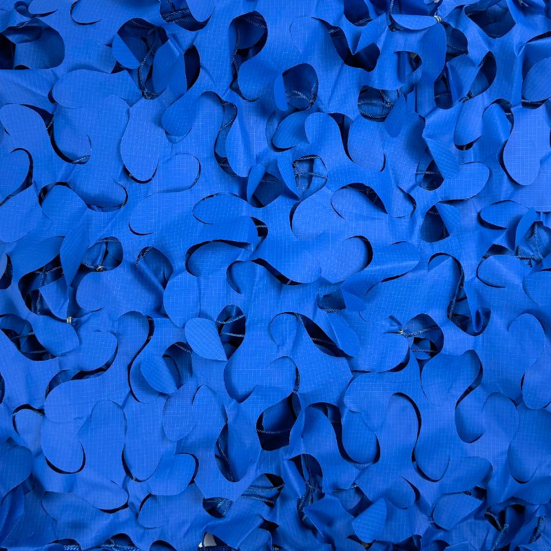 Filet de camouflage triangulaire bleu