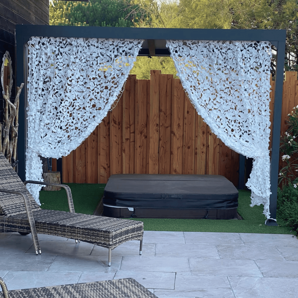 Filet Camouflage GRVCN - 1,5m X 3m - Motif Bois - Rouleau Vrac